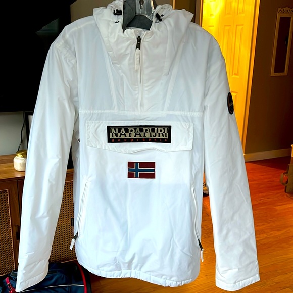 Napapijri Rainforest Winter Anorak Jacket in White